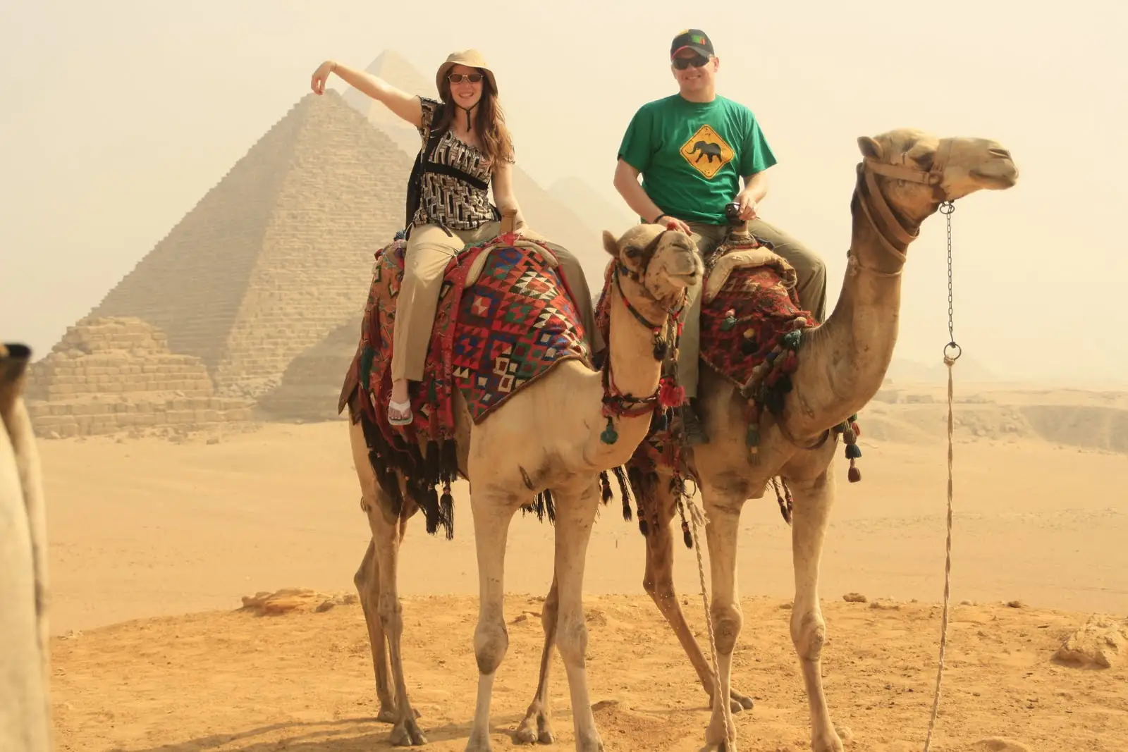 Ride Camels at the Pyramids