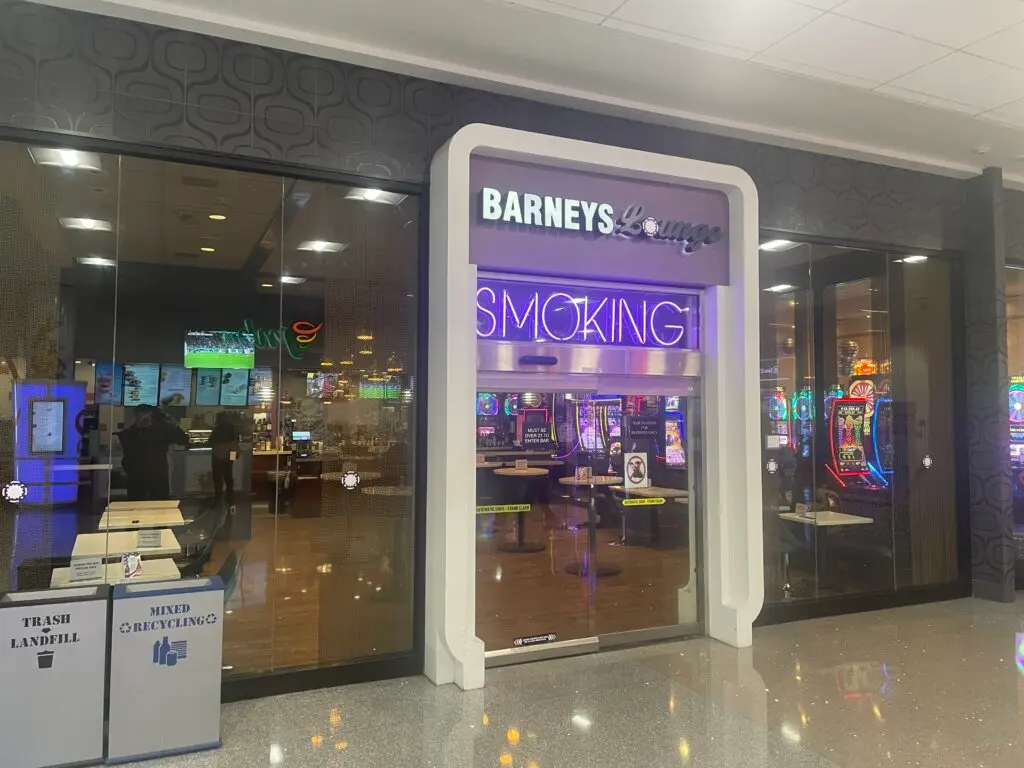 Barney Lounge Smoking area Harry Reid International Airport