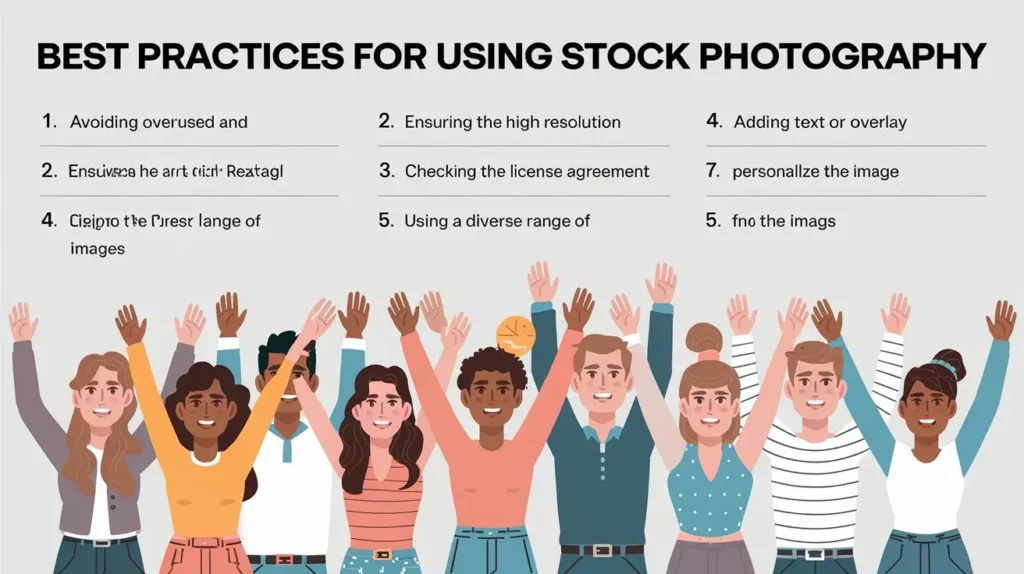 Best practices for using stock photos