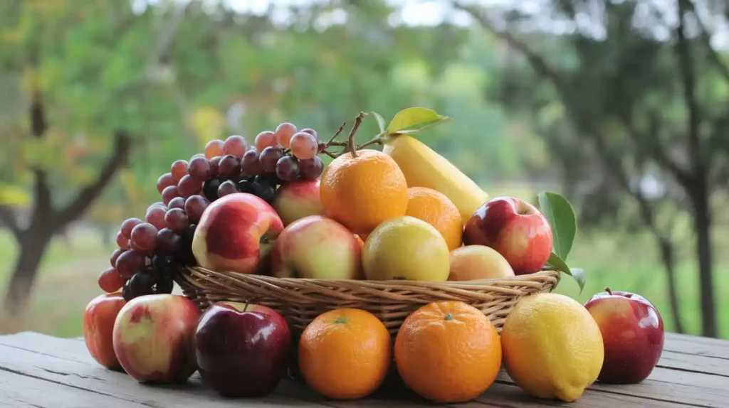 Portable Fruit Options like Apples and Oranges