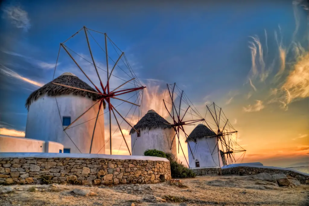 Windmills Of Mykonos Town